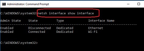  Interface show interface